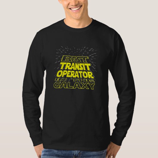 T-shirt Opérateur de transit Emploi Cool Galaxy (Devant)
