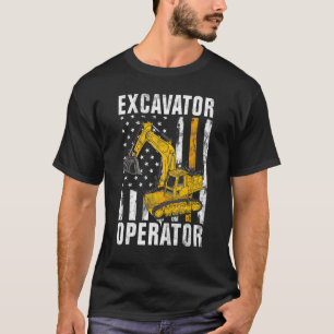 T-shirt Opérateur d'excavateur - Travailleur de constructi