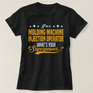 T-shirt Opérateur d'injection de machine de moulage