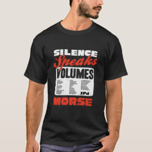 T-shirt Opérateur radio amateur Code Morse Manches longues