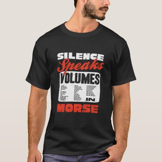 T-shirt Opérateur radio amateur Code Morse Manches longues (Devant)