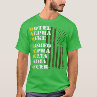 T-shirt Opérateur radio de jambon amateur Alphabet phonéti