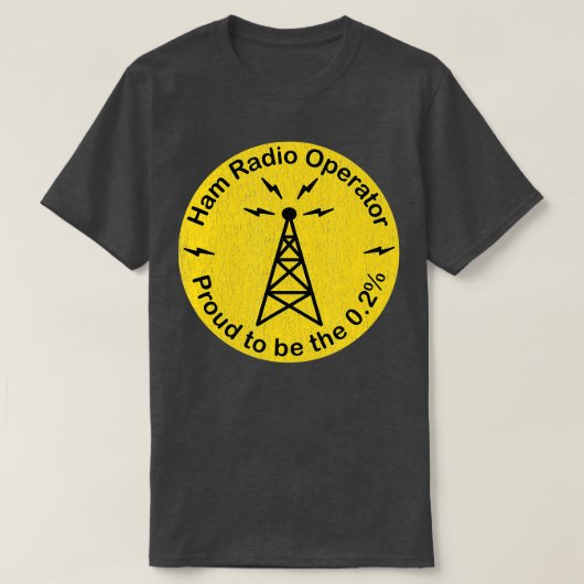 T-shirt Opérateur radio de jambon autorisé (Design devant)
