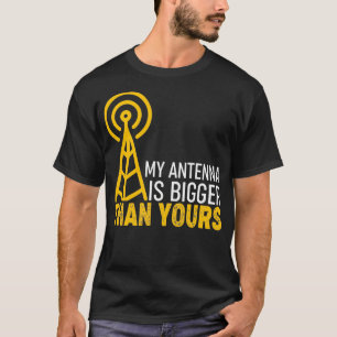 T-shirt Opérateur Radio De Jambon Mon Antenne Est Plus Gra