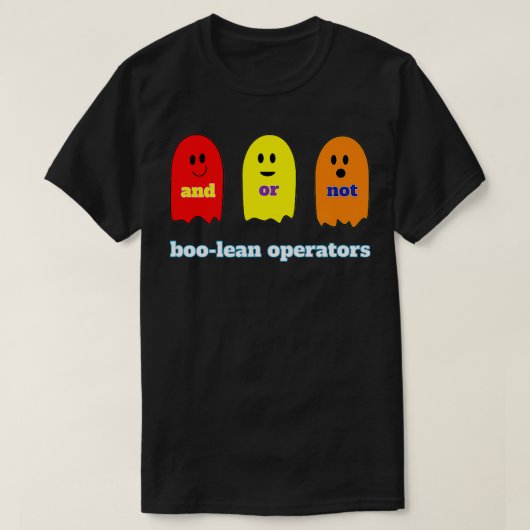 T-shirt Opérateurs booléens Numéros mathématiques Costume (Design devant)