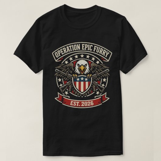 T-shirt Operation Epic Fury – Tactical Military Style (Design devant)