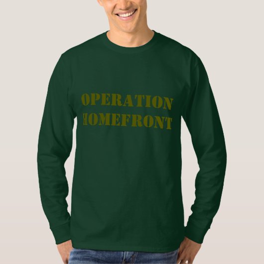 T-shirt "Operation Homefront" (Voorkant)
