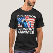 T-shirt Opération Midnight Hammer Funny Trump (Devant)