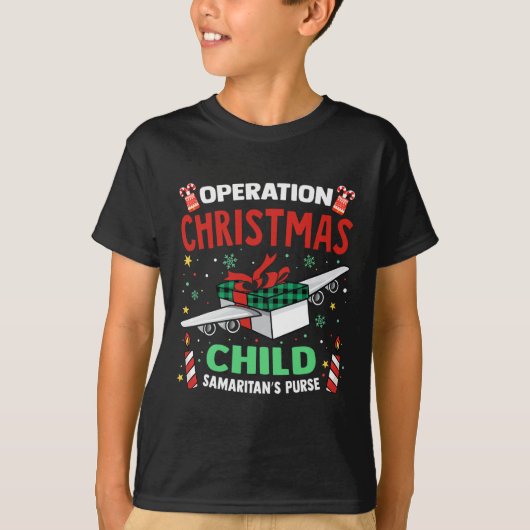 T-shirt Opération Noël Enfant Funny Famille Correspondant  (Devant)