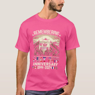 T-shirt Opération Overlord 1944 Chemise D-Day 2024 80E Ann