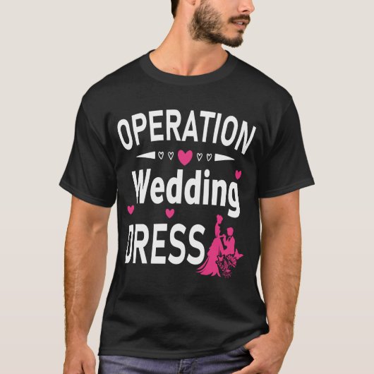 T-shirt Opération Robe de Mariée Enterrement de Vie de Jeu (Devant)