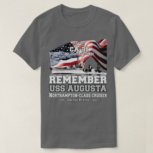 T-shirt Opération Torch USS AUGUSTA (Design devant)