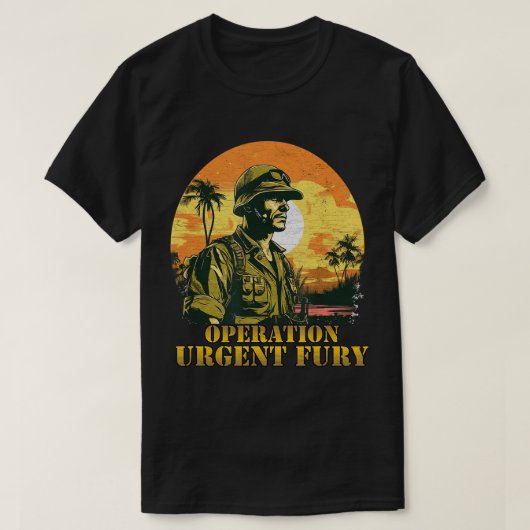 T-shirt Opération Urgent Fury Grenade Vétérinaire Cadeau V (Design devant)