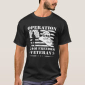 T-shirt Opération vétéran Liberté Irakienne Oif Combat Le (Devant)