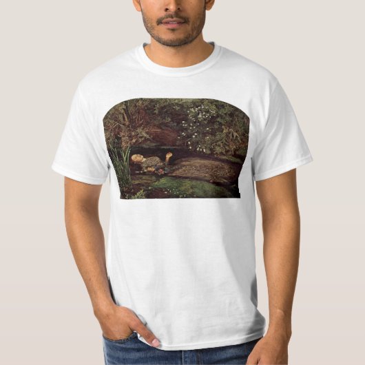 T-shirt Ophélie par Millais, John Everett (la meilleure (Devant)