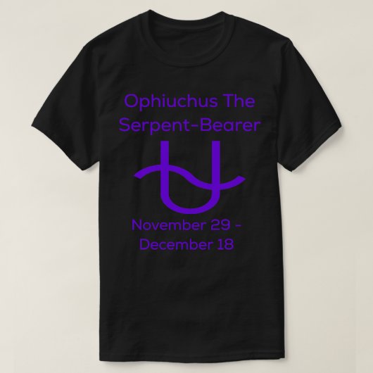 T-shirt Ophiuchus Le Zodiaque SepentBearer (Design devant)