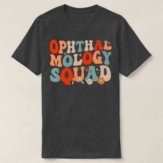 T-shirt Ophtalmologie Squad Retro Style 2 (Design devant)