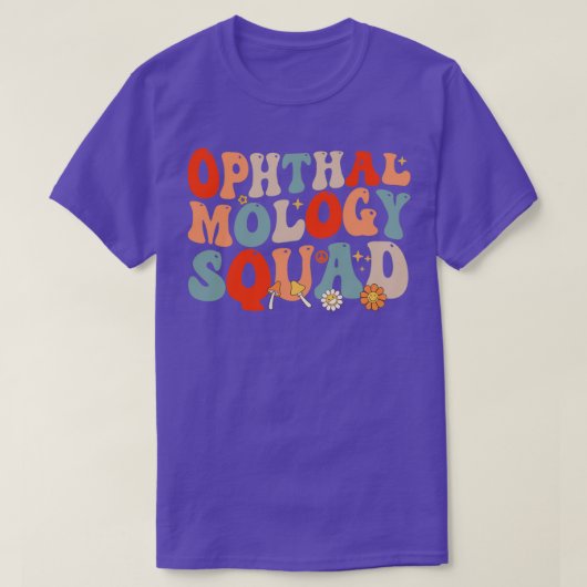 T-shirt Ophtalmologie Squad Style rétro (Design devant)