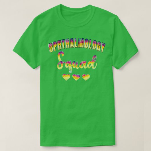 T-shirt Ophtalmologie Squad Tie Dye 2 (Design devant)