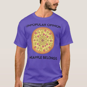T-shirt Opinion impopulaire L'ananas fait partie de l'anan