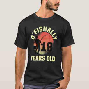 T-shirt O'poisson 18 ans Ans Biirthday Anniversaire de fêt