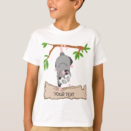 T-shirt Opossum avec le signe (Devant)