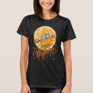 T-shirt Opossum balade sorcière fusil de chasse lune vinta