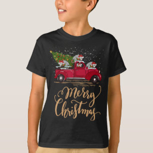T-shirt Opossum Conduite Arbre de Noël Camion Rouge Opossu