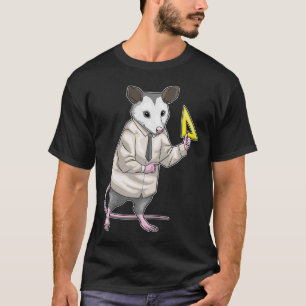 T-shirt Opossum enseignant triangle règle math