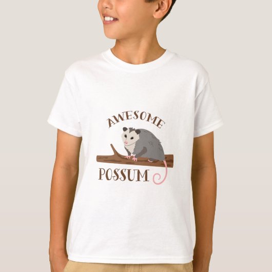 T-shirt Opossum impressionnant (Devant)