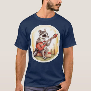 T-shirt Opossum jouant au banjo 1