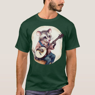 T-shirt Opossum jouant au banjo 3