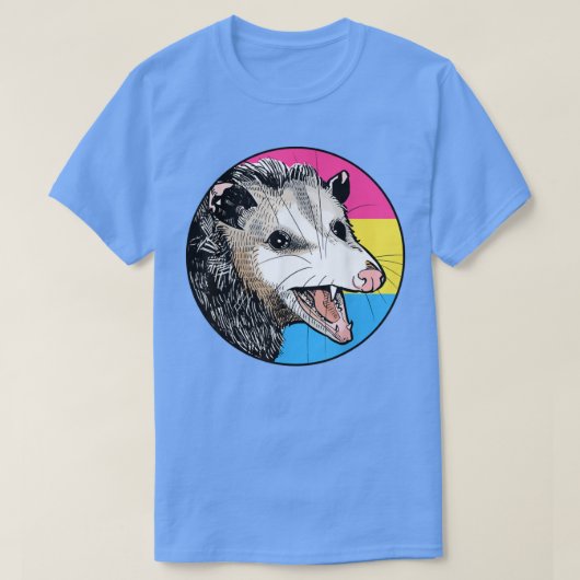 T-shirt Opossum Panseul drapeau Pan Pride LGBT Mois (Design devant)