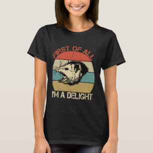 T-shirt Opossum Possum D'Abord Je Suis Un Bon Sarcast