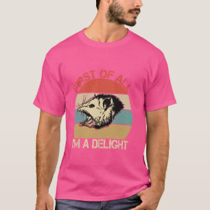 T-shirt Opossum Possum D'Abord Je Suis Un Bon Sarcast