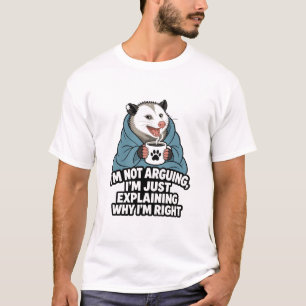 T-shirt Opossum qui ne discute pas