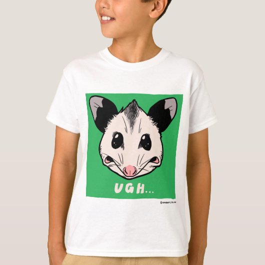 T-shirt Opossum "UGH..." (Devant)