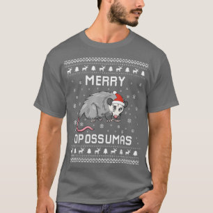 T-shirt Opossum Vacances de Noël moche Sweater Opossum Lov