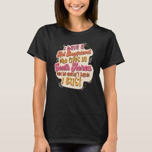 T-shirt Oppa J'Ai Un Petit Ami Chaud En Corée Du Sud Et Lu