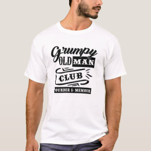 T-shirt 'Oprichter Lid Grumpy Old Man Club'