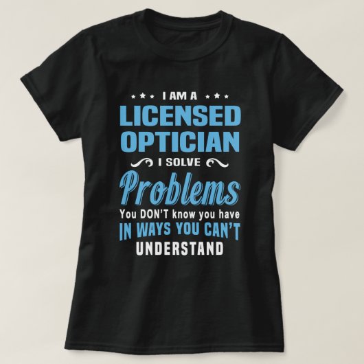 T-shirt Opticien agréé (Design devant)