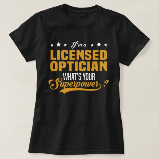 T-shirt Opticien agréé (Design devant)
