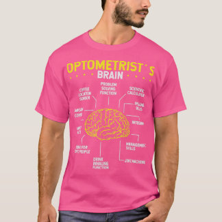 T-shirt Opticien Cerveau Optomestry Lunettes Oeil Whispere