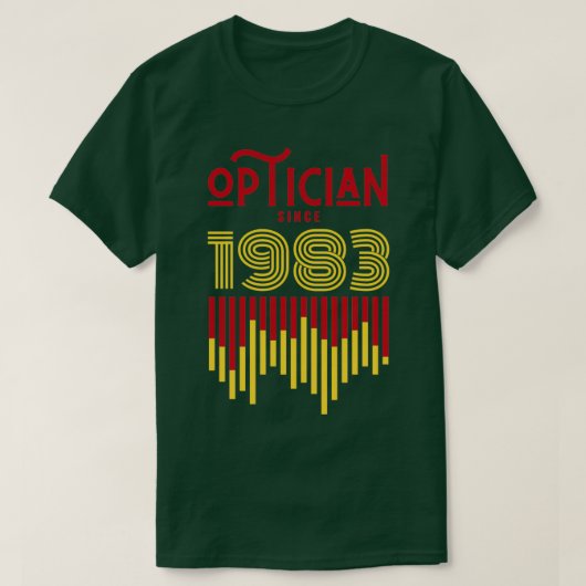 T-shirt Opticien depuis 1983 1 (Design devant)