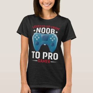 T-shirt Optimisé De Noob À Pro Gamer Pro Gamer Gamin