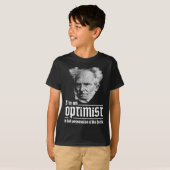 T-shirt Optimiste Arthur Schopenhauer Pessimisme Pessimist (Devant entier)