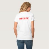 T-shirt "#OPTIMISTIC" Belle Conception. Commandez dès main (Dos entier)