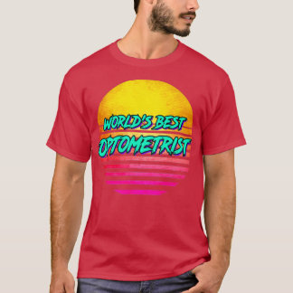 T-shirt Optométrie rétro des années 1980 1