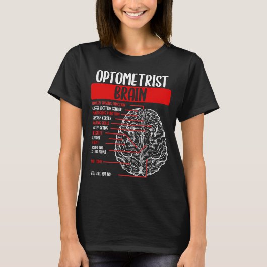 T-shirt Optométriste Cerveau Eyeglass Whisperer Opticien D (Devant)