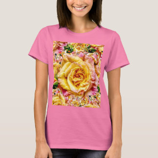 T-shirt Opulence Groovy Rose Dorée :
